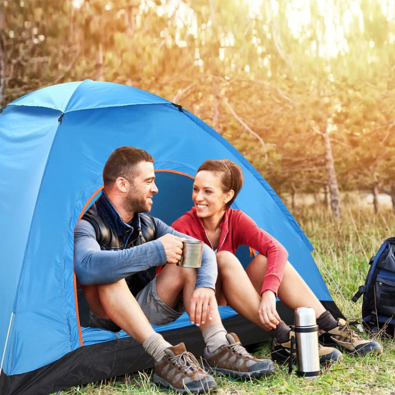 4 Persons Camping Waterproof Tent
