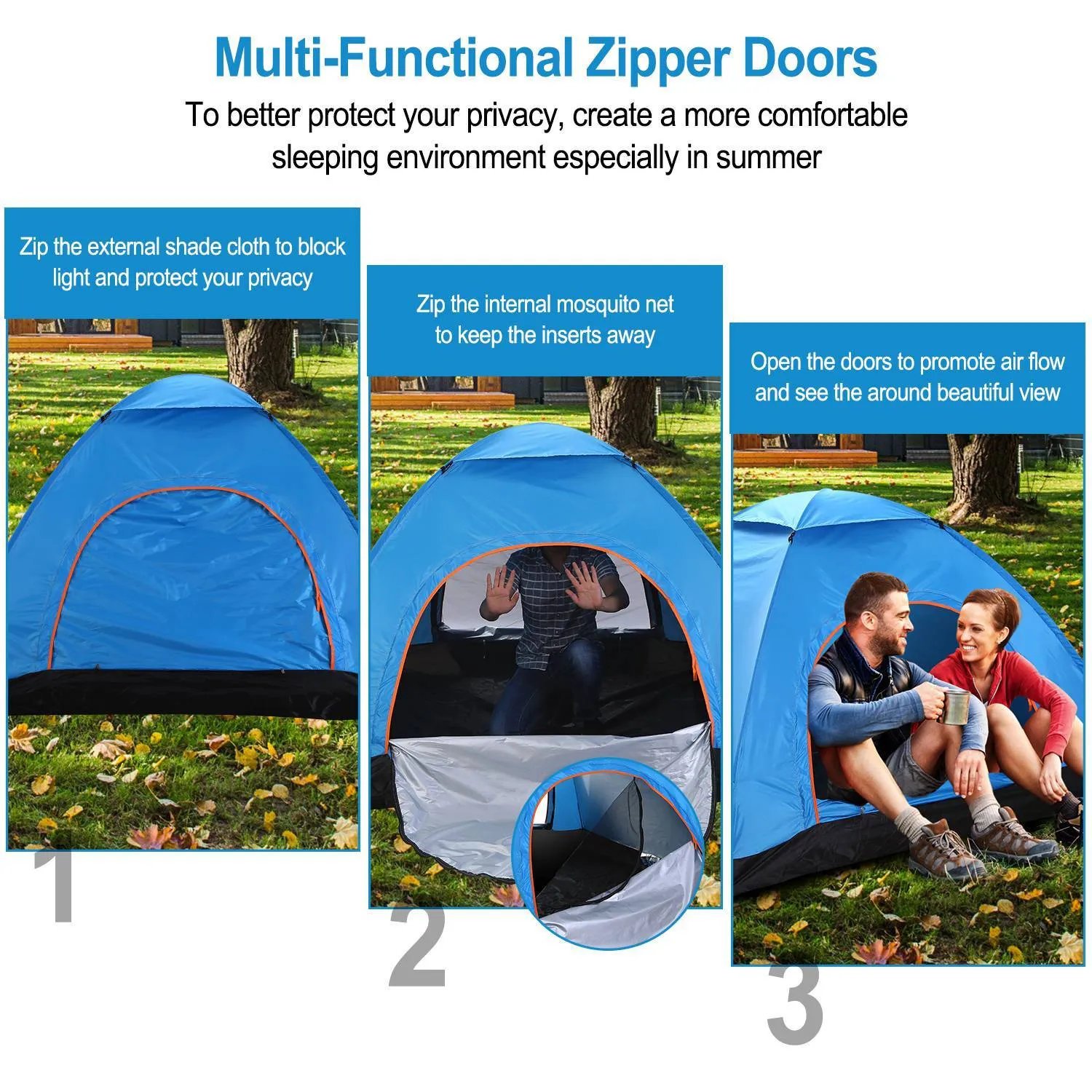 4 Persons Camping Waterproof Tent