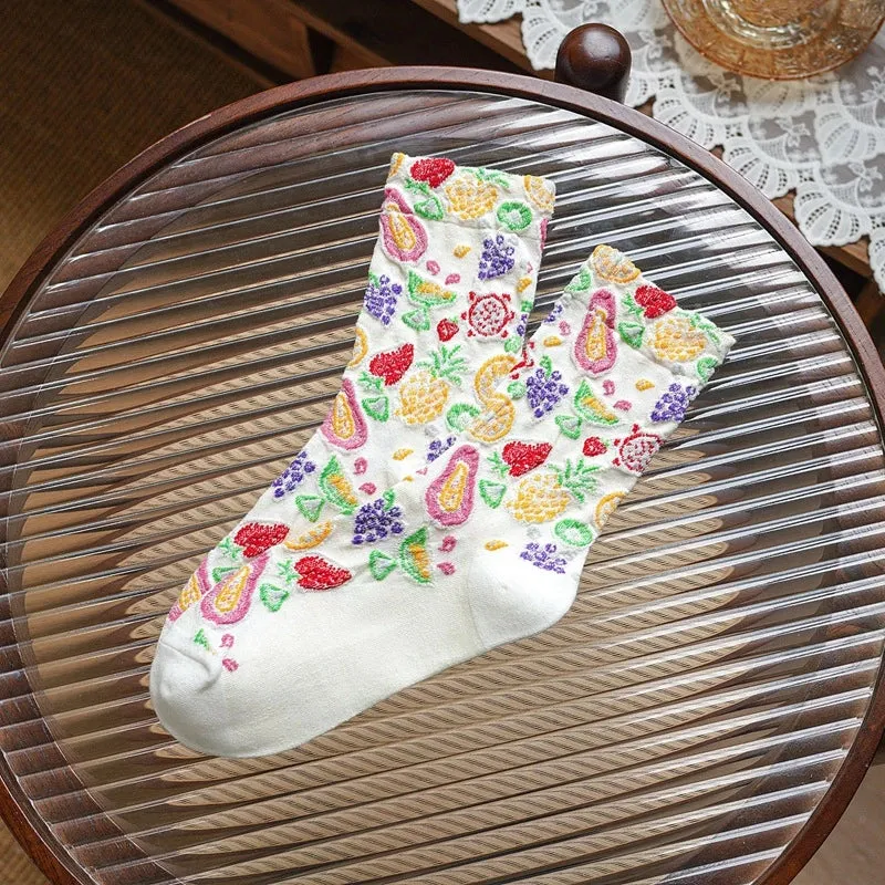 5 Pairs Ethnic Style Socks