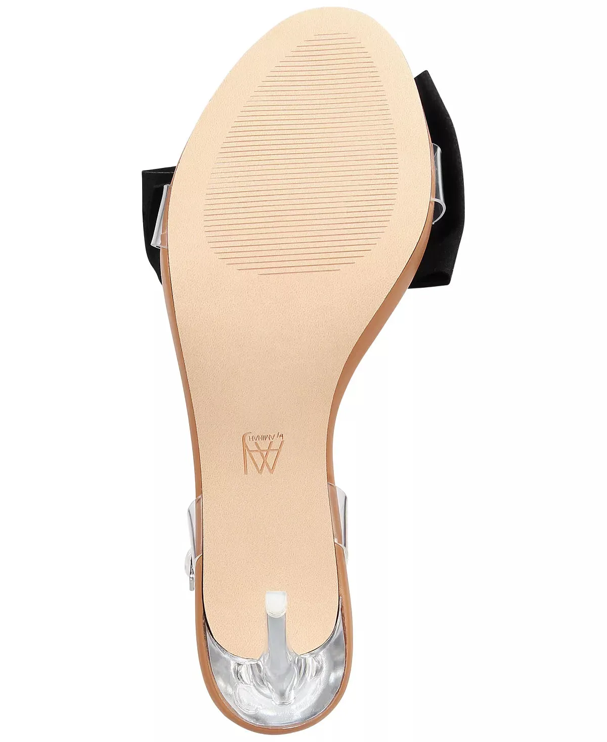 AAJ By Aminah Women's Yahira Lucite Heel Bow Dress Sandals  Color Lucite Size 9M