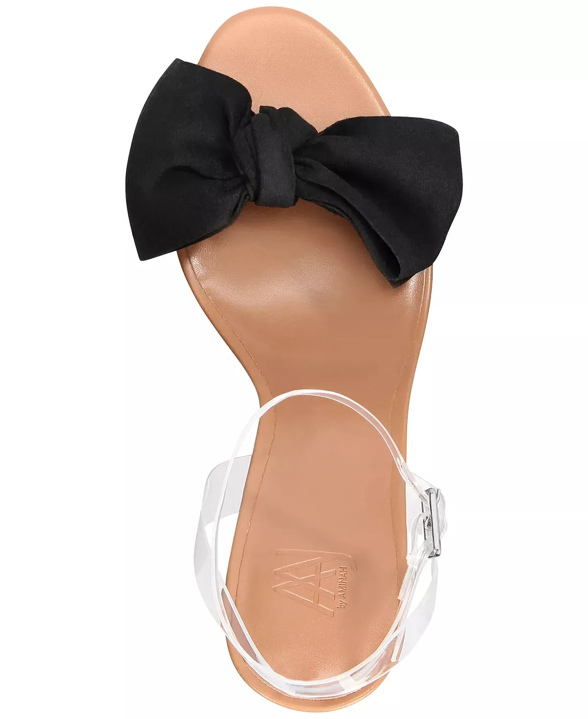 AAJ By Aminah Women's Yahira Lucite Heel Bow Dress Sandals  Color Lucite Size 9M