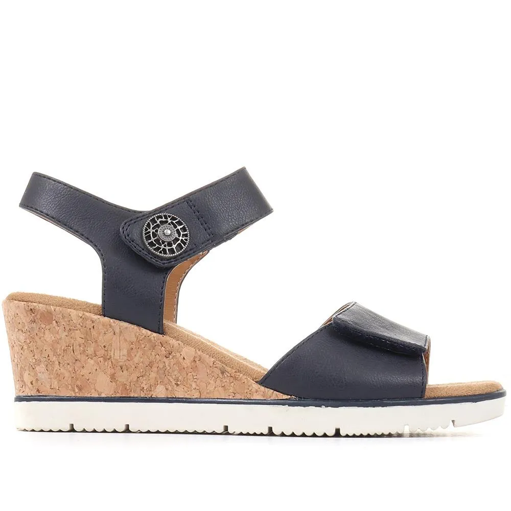 Adjustable Wedge Sandals - WBINS35160 / 321 805