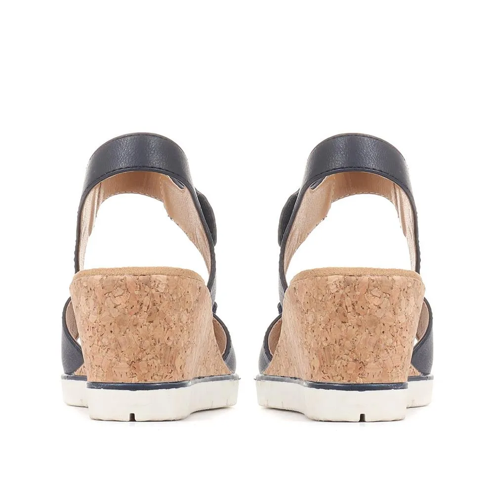 Adjustable Wedge Sandals - WBINS35160 / 321 805