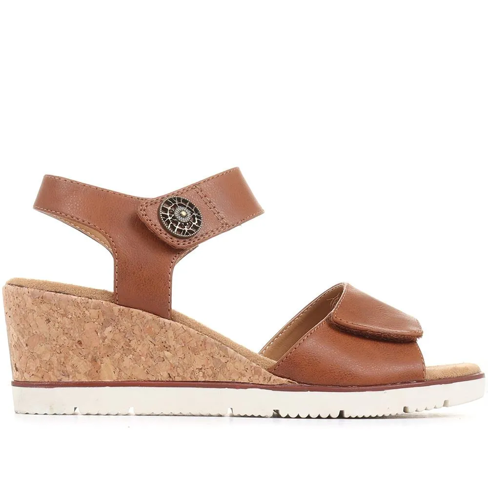 Adjustable Wedge Sandals - WBINS35160 / 321 805