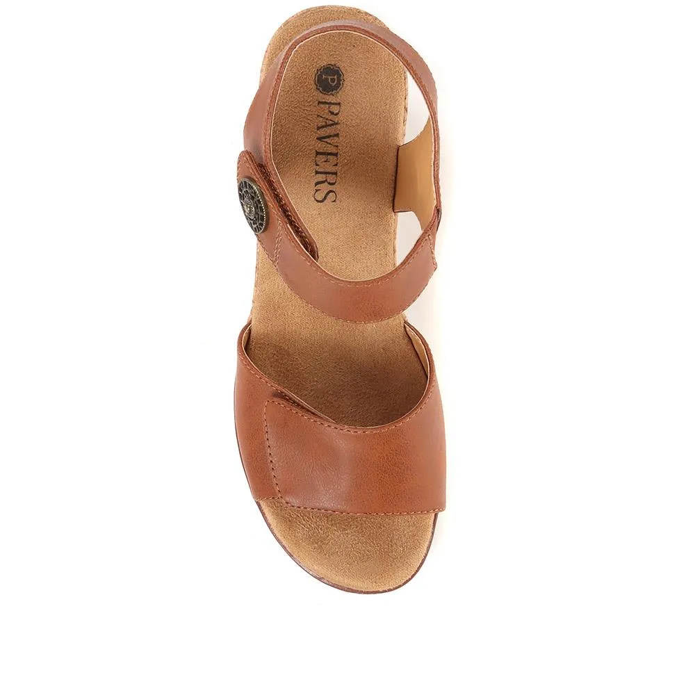 Adjustable Wedge Sandals - WBINS35160 / 321 805