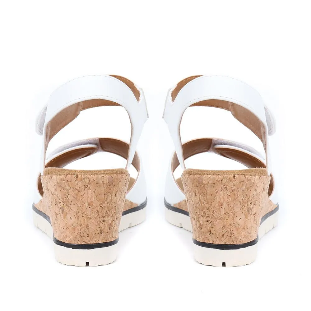 Adjustable Wedge Sandals - WBINS35160 / 321 805