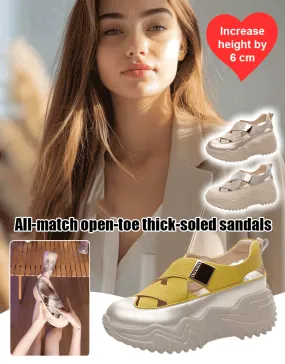 All-Match Open-Toe Thick-Soled Sandals