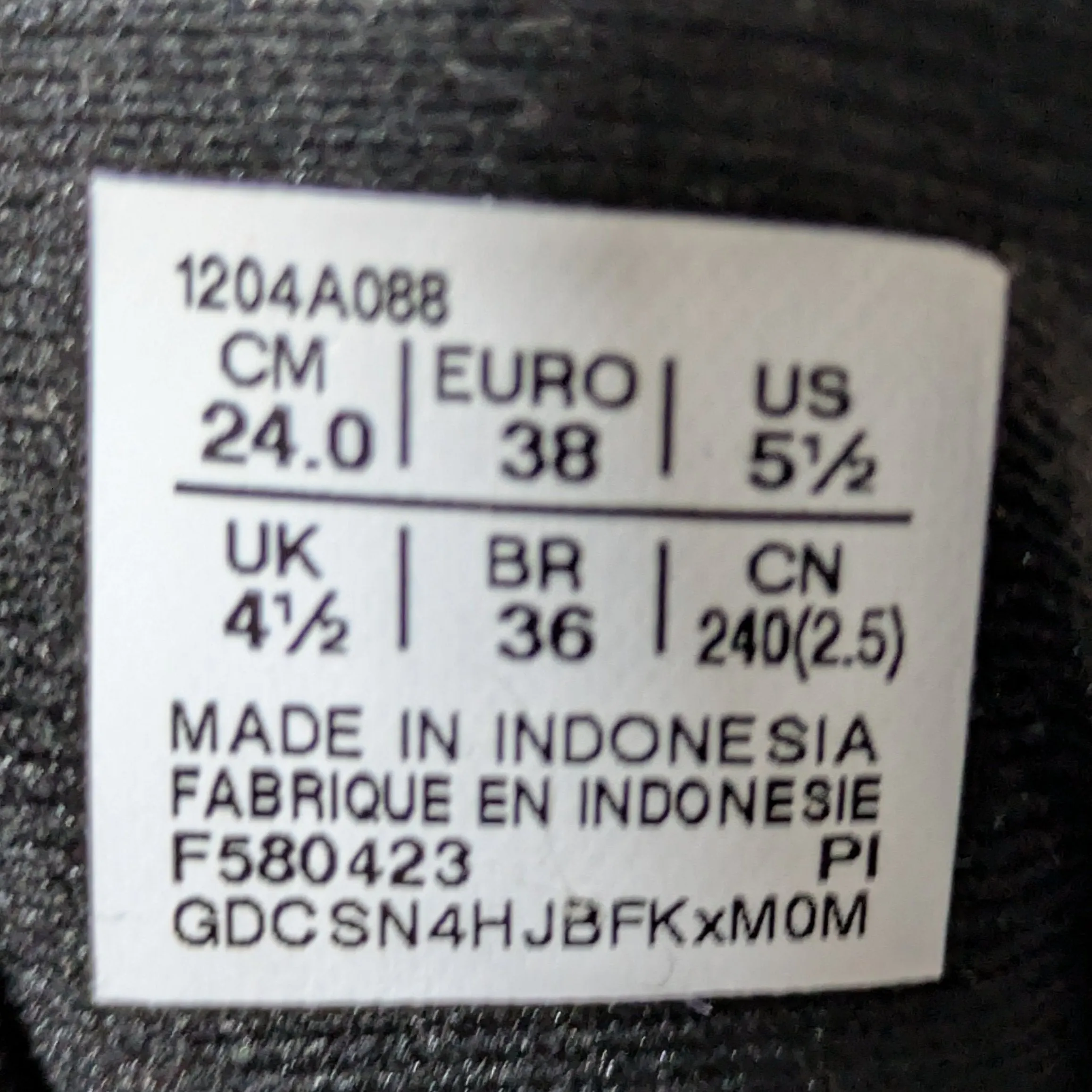 ASICS GEL-Quantum 180 VII GS Trainers – Black, UK 4.5 / EU 38 / US 5.5