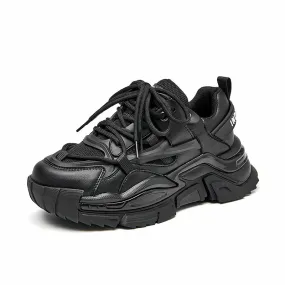 BeauToday Chunky Sole Solid Color Sneakers for Women