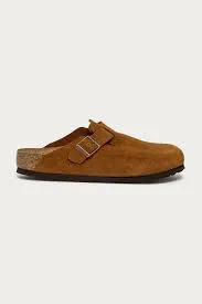 Birkenstock Boston Suede Clogs (Soft Footbed)- Mink