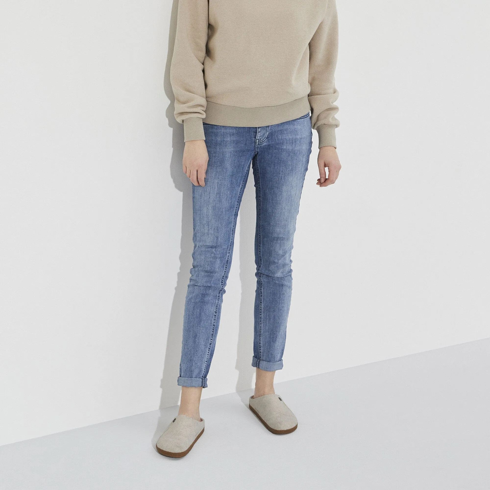 Birkenstock Zermatt Shearling Wool Slippers- Ecru