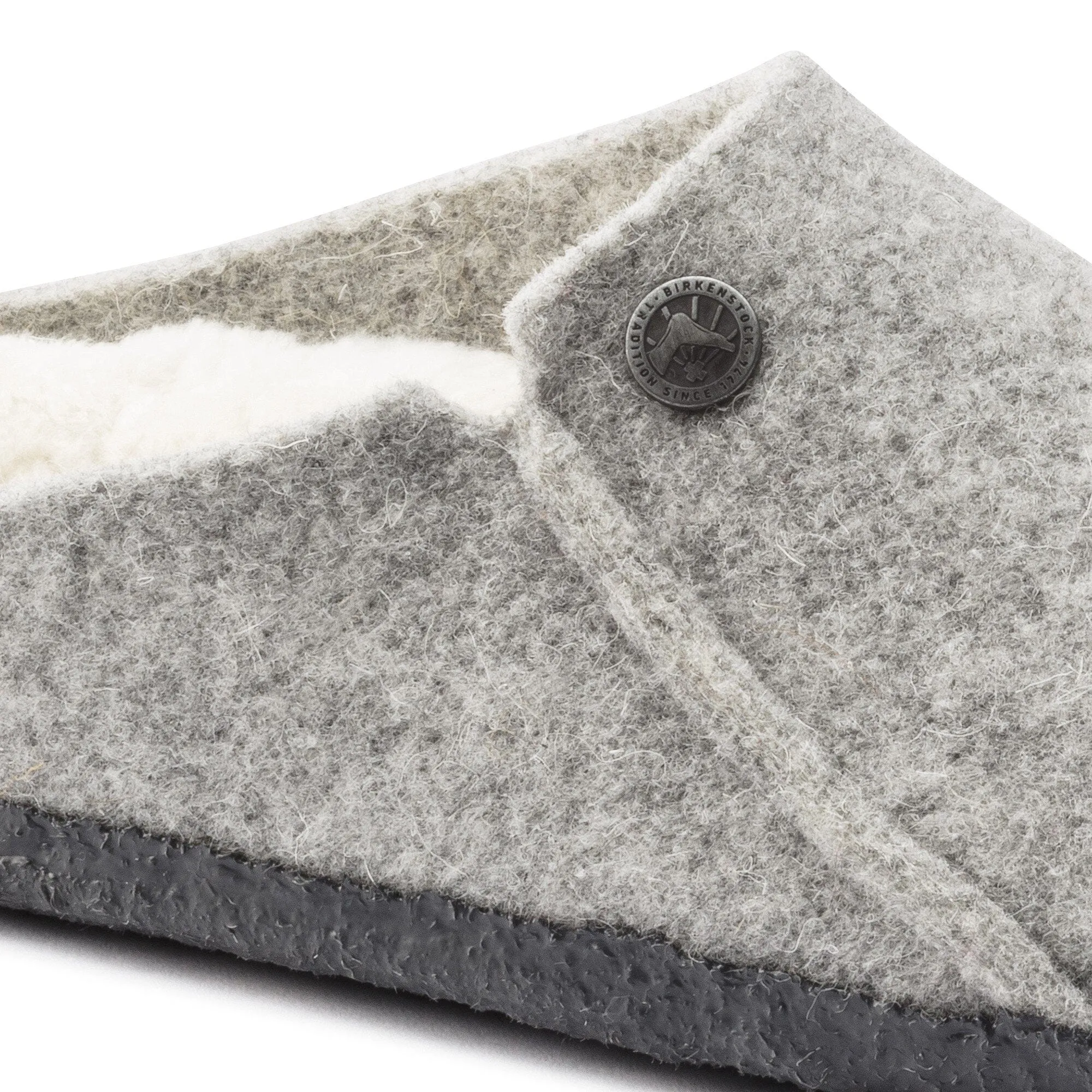 Birkenstock Zermatt Shearling Wool Slippers- Light Grey
