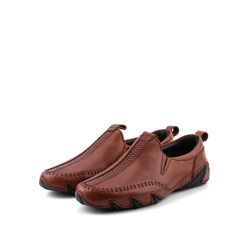 camel active Soft Leather Slip On Shoes Men Brown REMIZ 872309-AM2SV-3