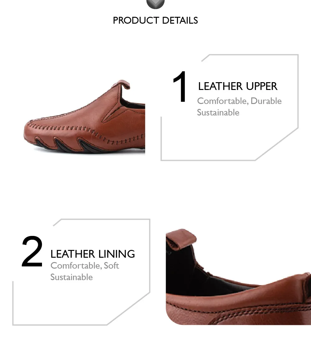 camel active Soft Leather Slip On Shoes Men Brown REMIZ 872309-AM2SV-3