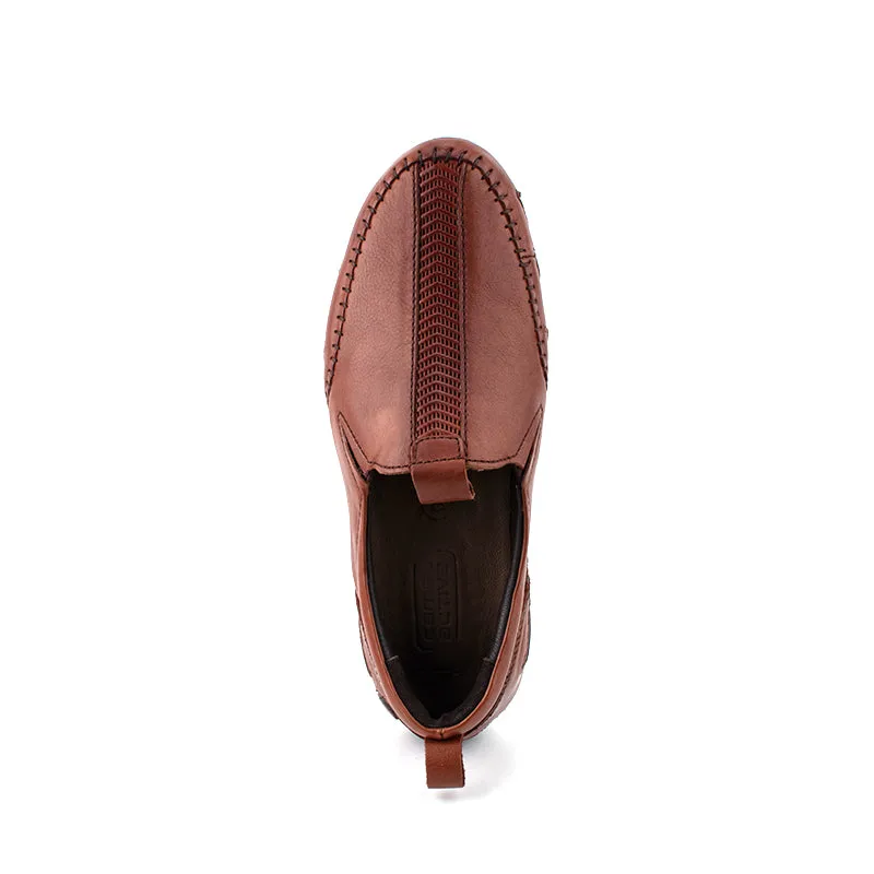 camel active Soft Leather Slip On Shoes Men Brown REMIZ 872309-AM2SV-3