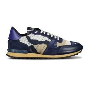 Camo Mesh Rockrunner Trainers Navy