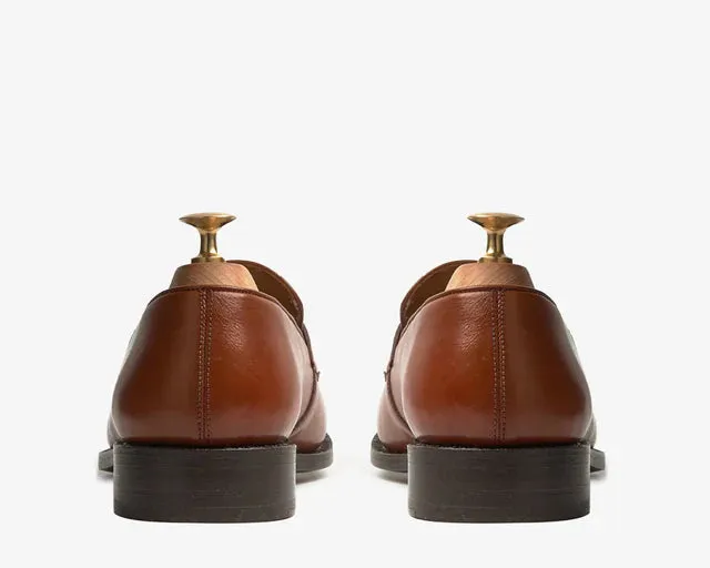 Cardiff Brown Slip-On Shoes
