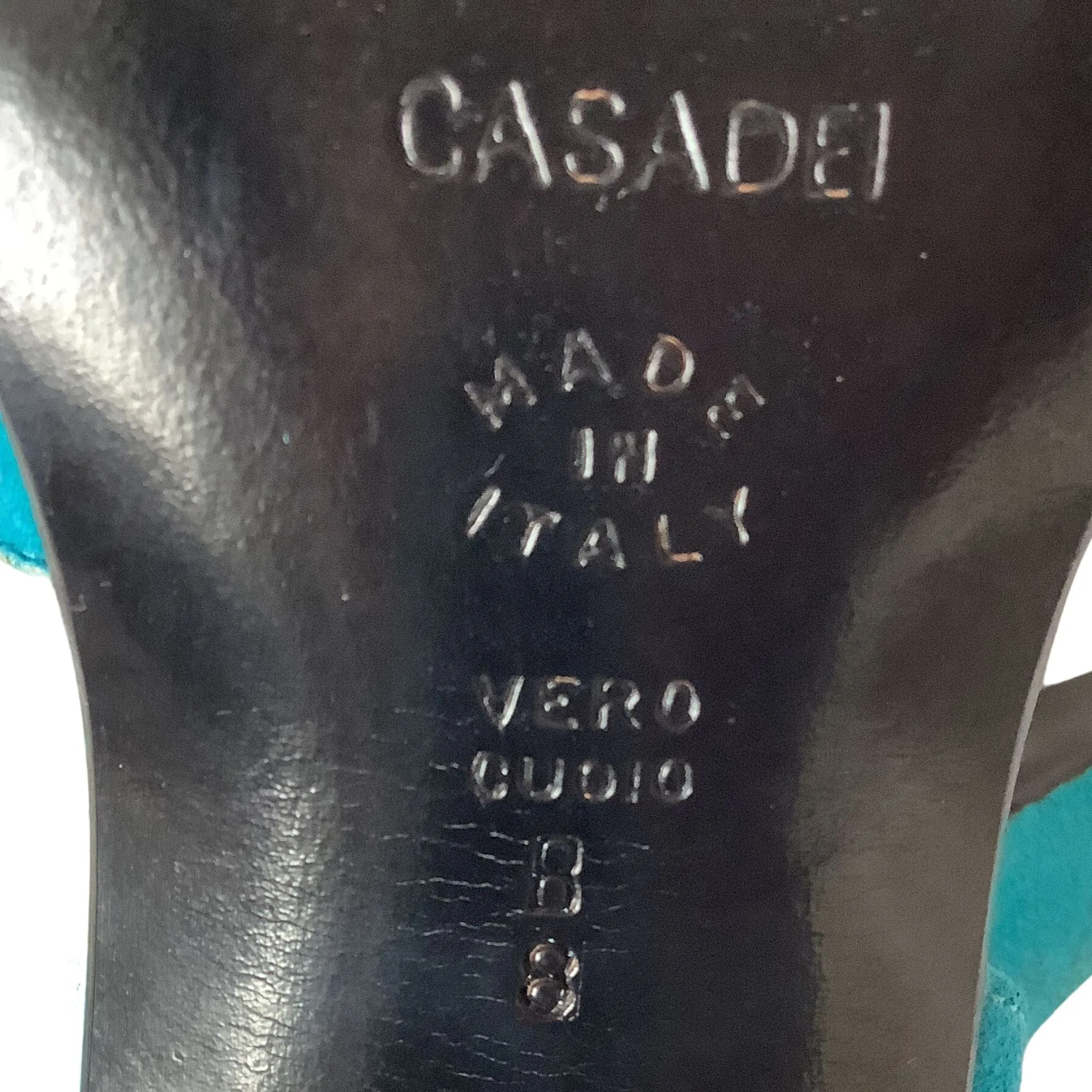 Casadei Teal Blue Heels