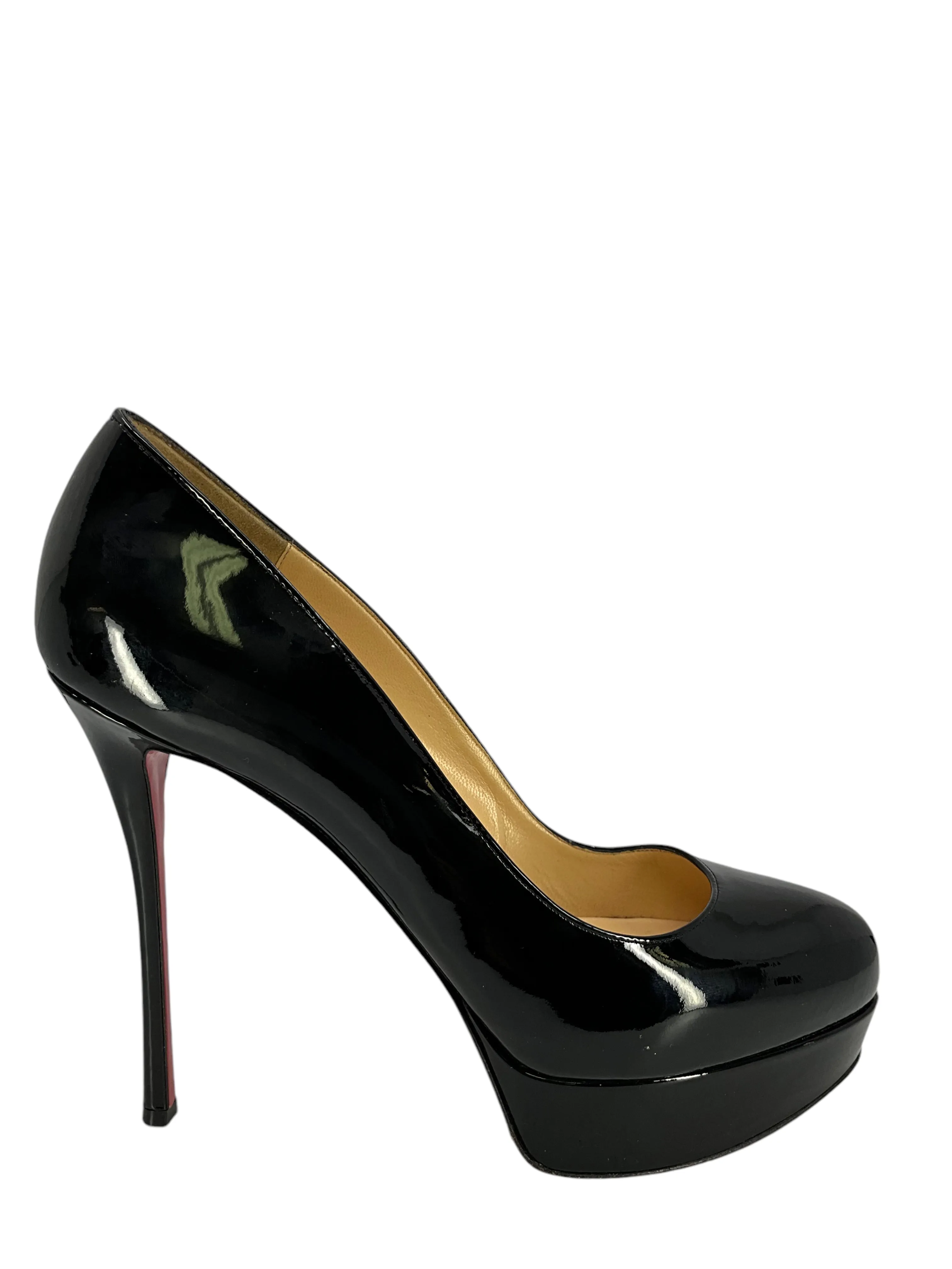 Christian Louboutin Patent Leather Platform Pumps Size 8