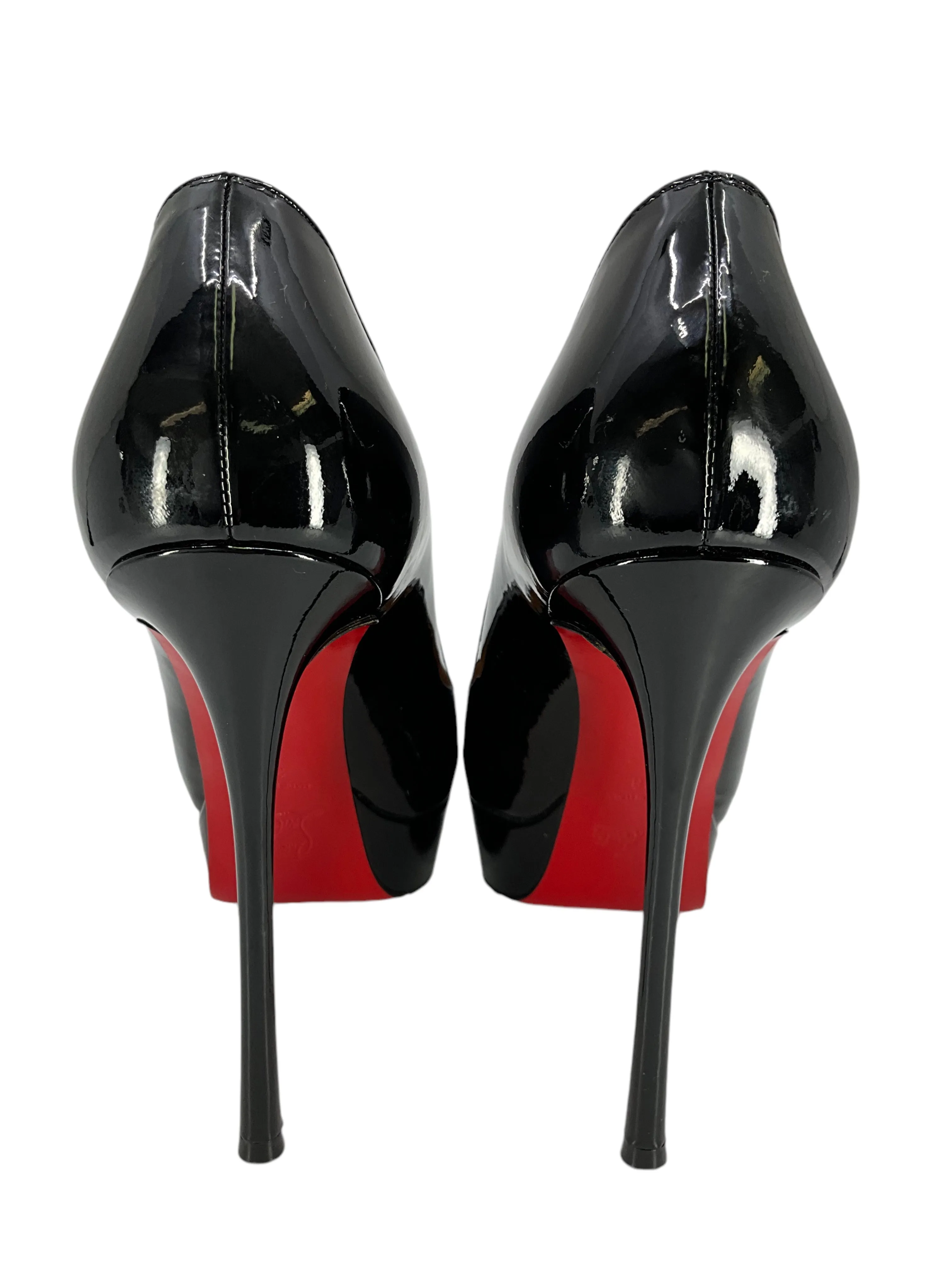 Christian Louboutin Patent Leather Platform Pumps Size 8