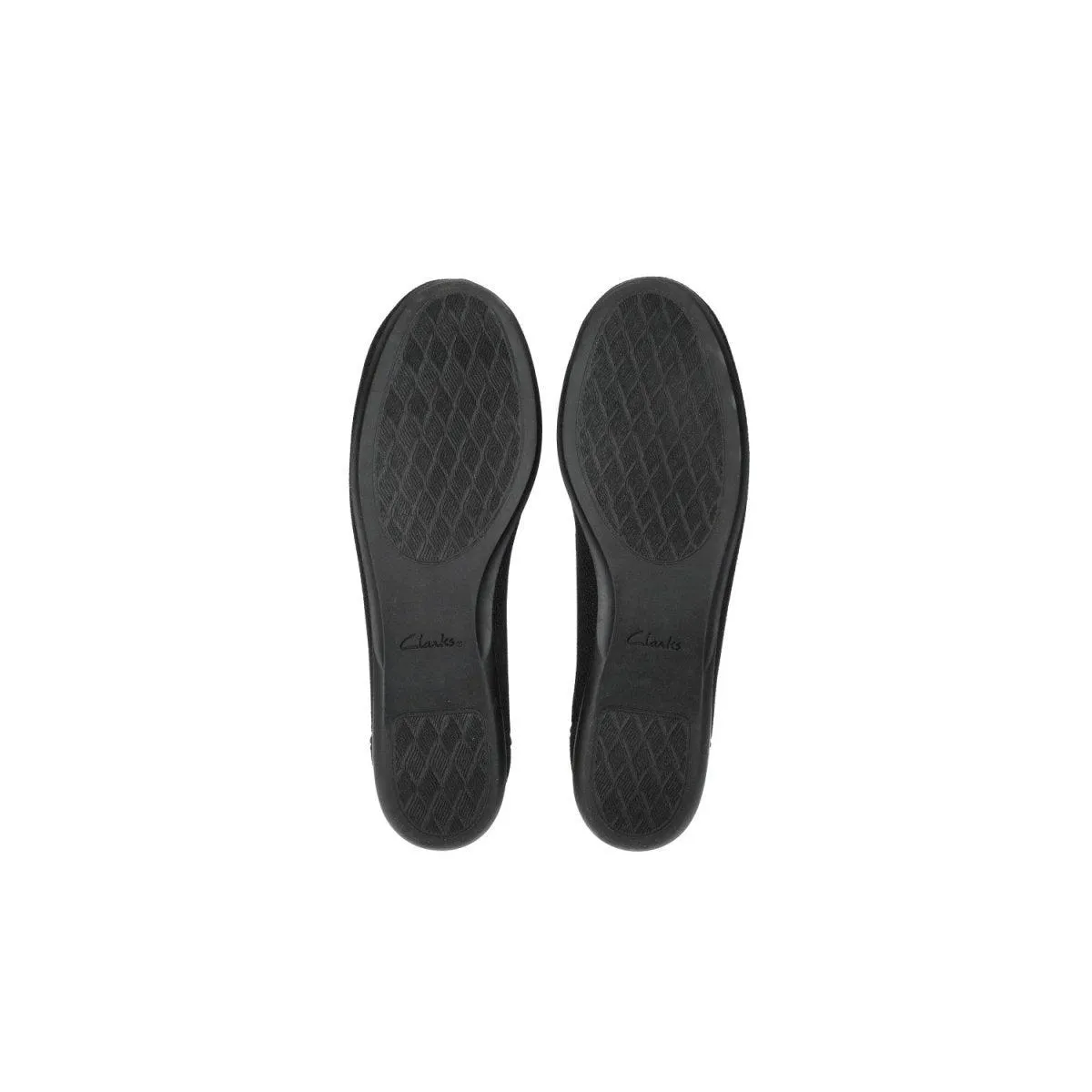 Clarks Cloudstepper Casual Ballerinas Knit Fabric Black Colour For Women