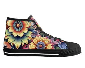 Colorful Flower High Tops