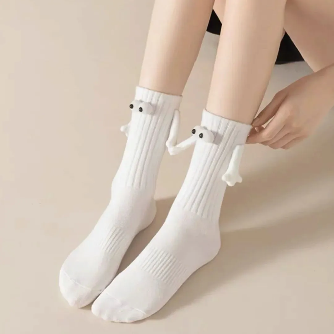 Connected Hands Socks | Loose You Never - Magnetic Friendship Socks [2 Pairs]