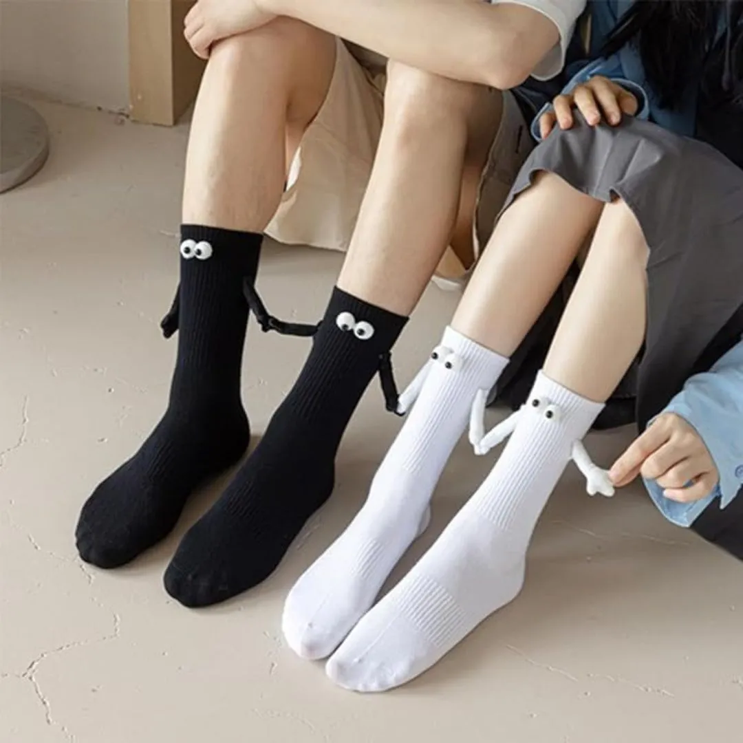 Connected Hands Socks | Loose You Never - Magnetic Friendship Socks [2 Pairs]