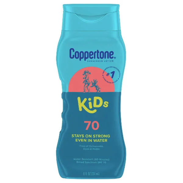 Coppertone Kids SPF 70, Sunscreen Water Resistant Lotion, 8 fl oz