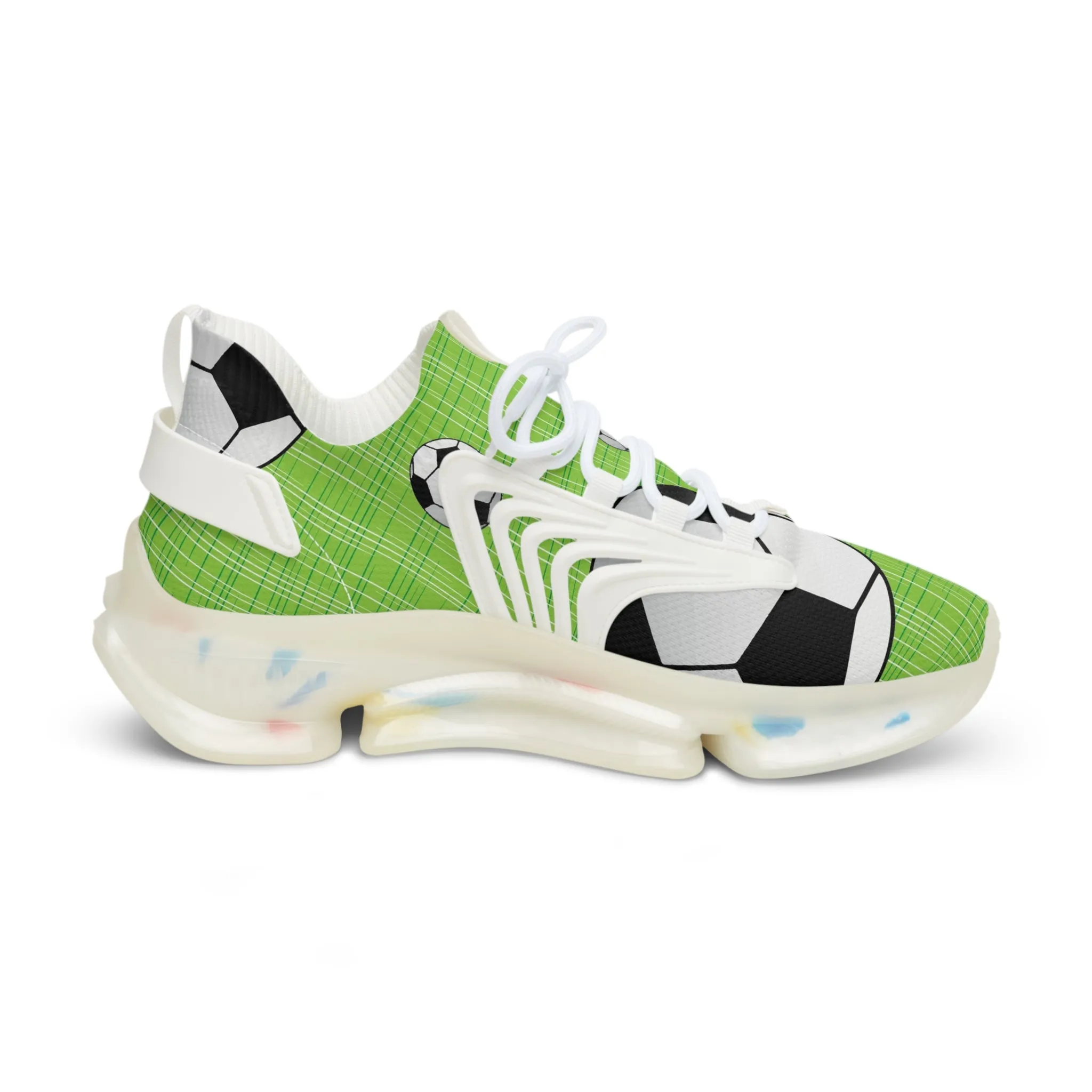 Cute Soccer Ball Men's Mesh Sneakers