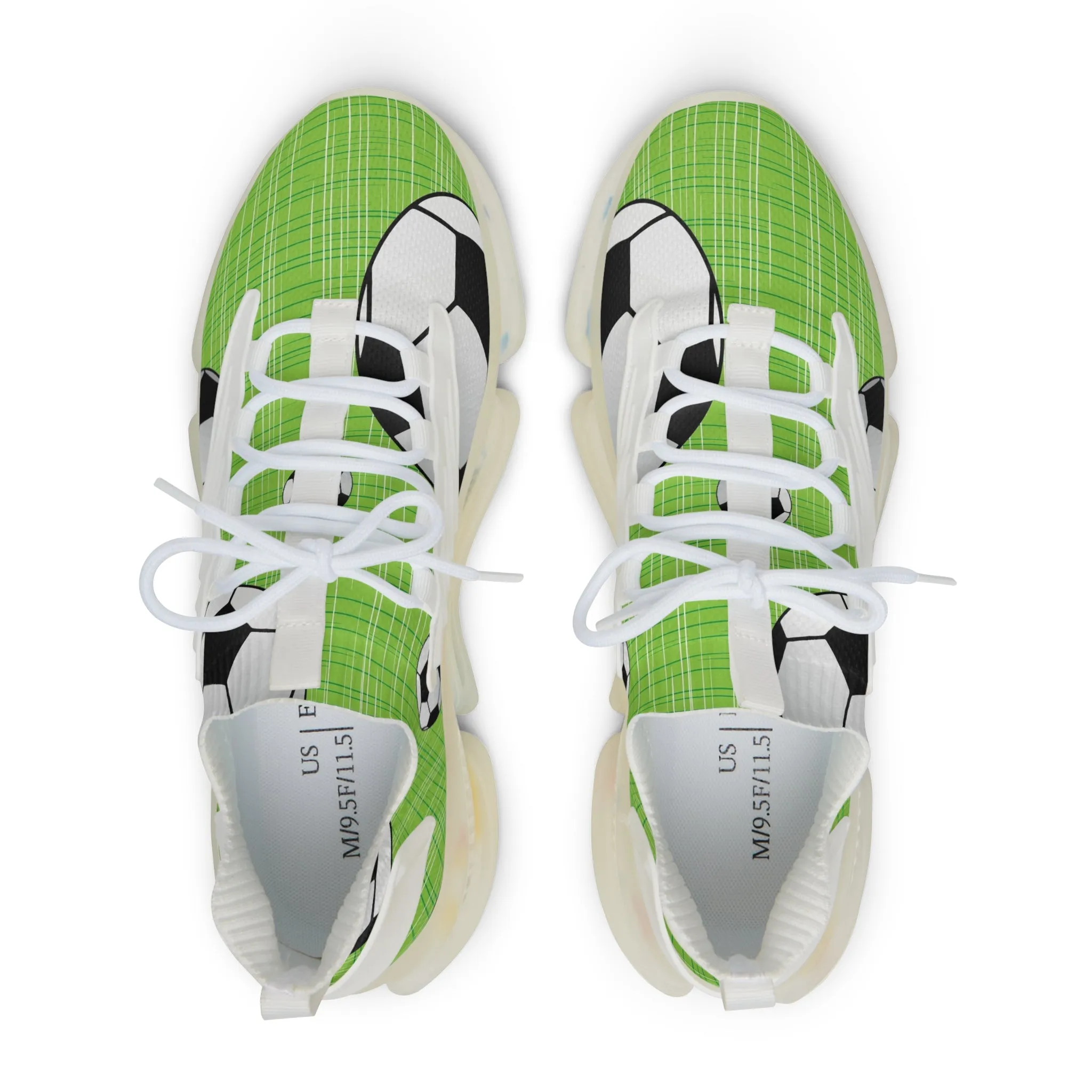 Cute Soccer Ball Men's Mesh Sneakers