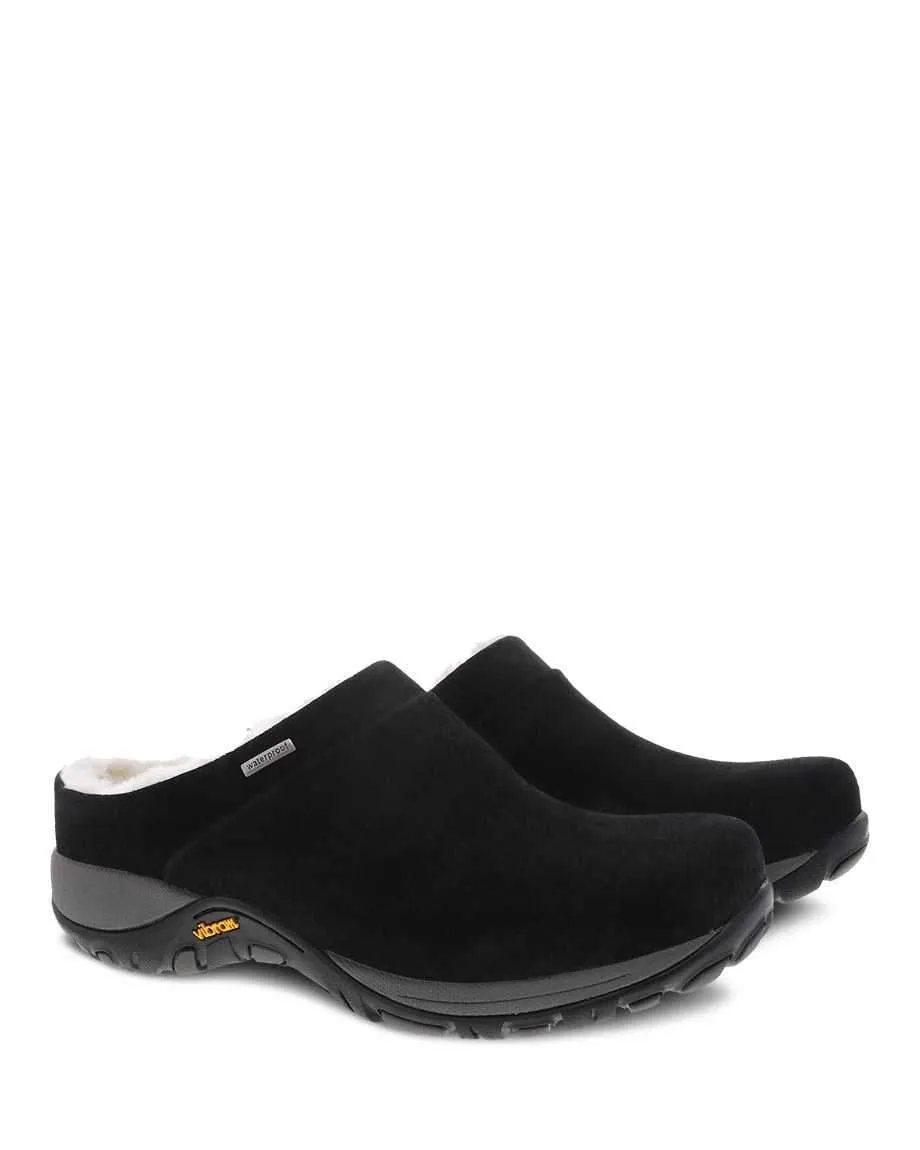 Dansko Women's Parson Slip On Shoes- Black Suede