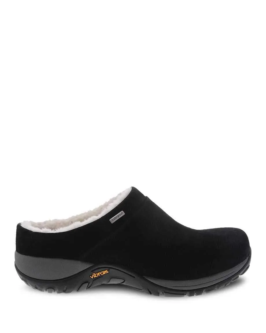 Dansko Women's Parson Slip On Shoes- Black Suede