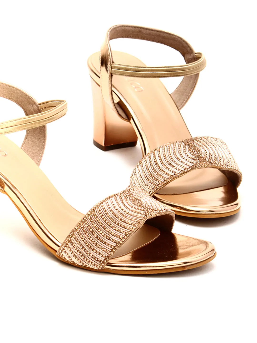 Delco Fancy Block Heel Pull-Ons