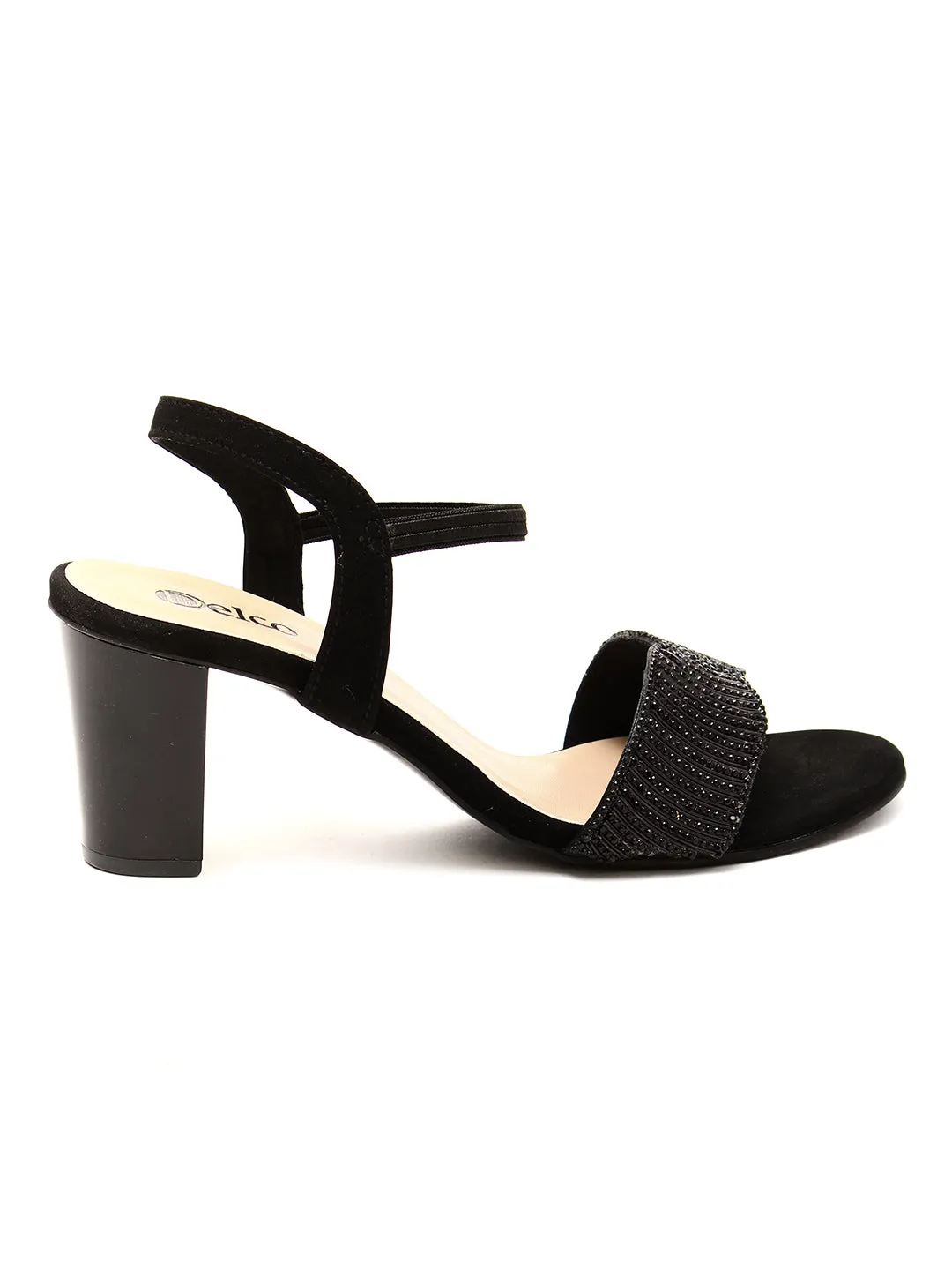Delco Fancy Block Heel Pull-Ons