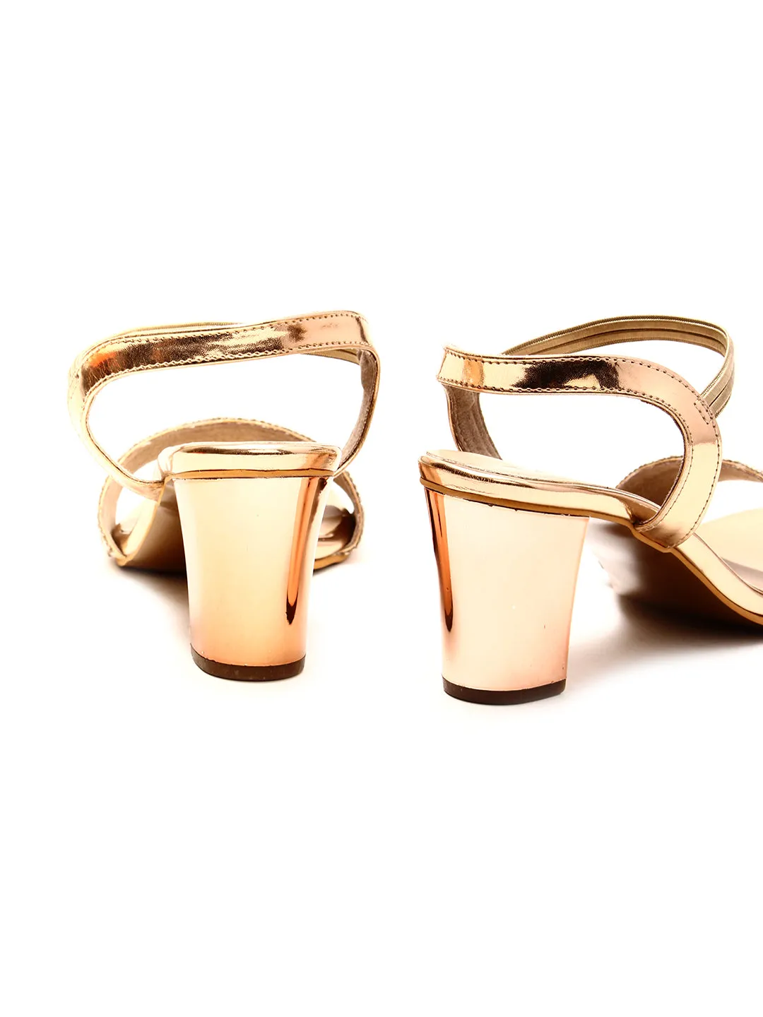Delco Fancy Block Heel Pull-Ons