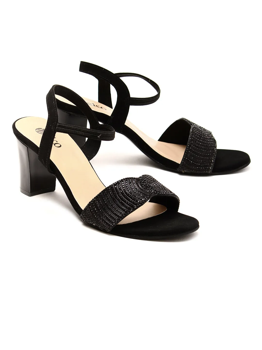 Delco Fancy Block Heel Pull-Ons
