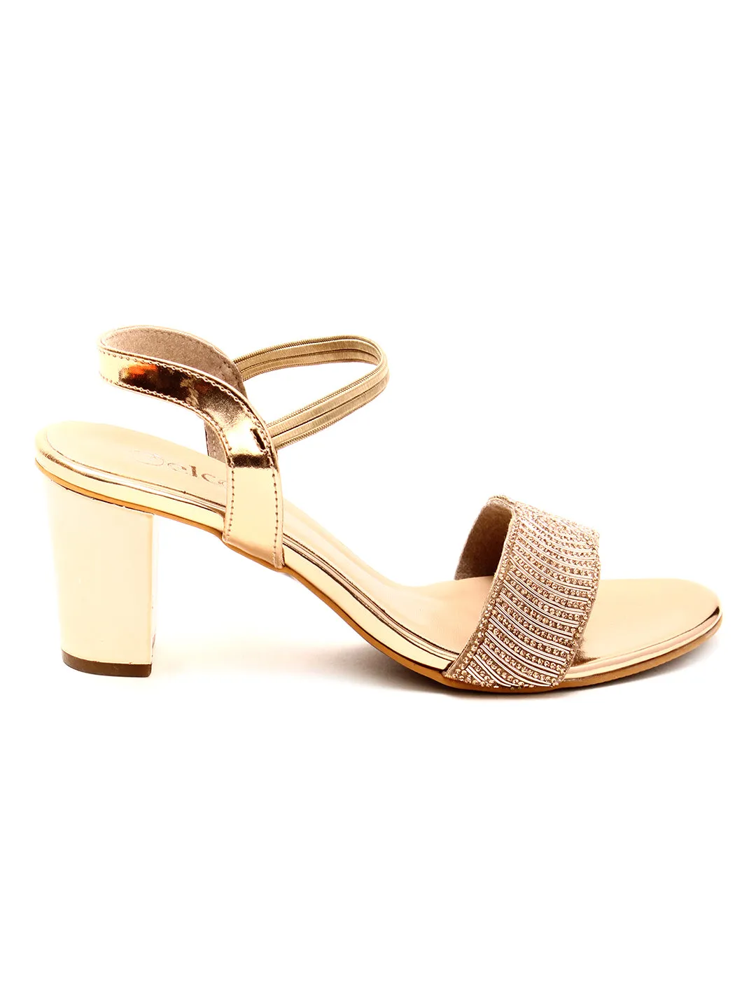 Delco Fancy Block Heel Pull-Ons