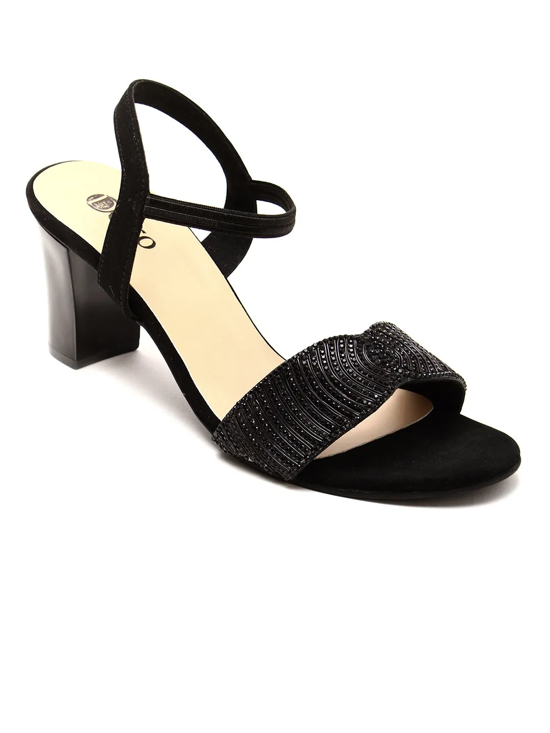 Delco Fancy Block Heel Pull-Ons