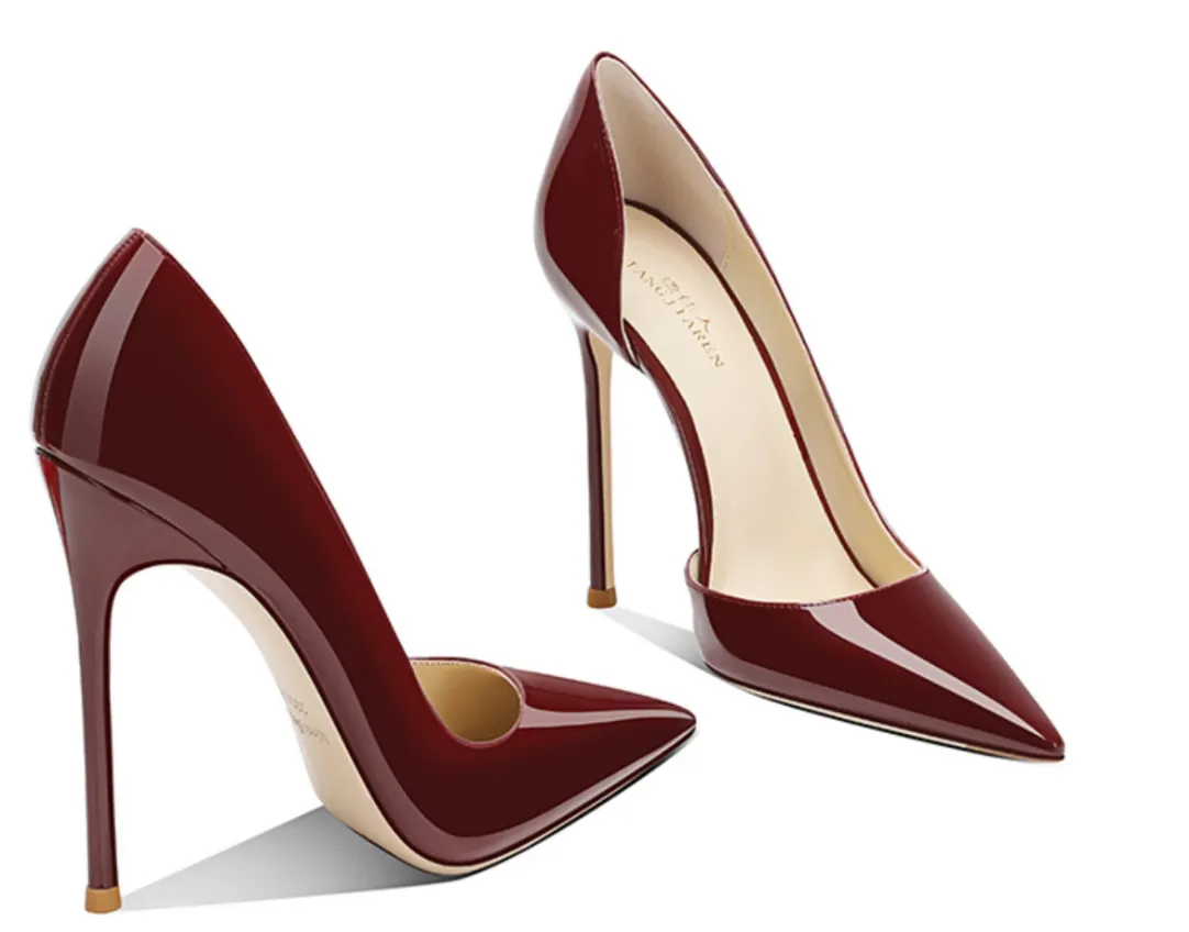 Escarpins Élégants - Side-Open High Heels for Women