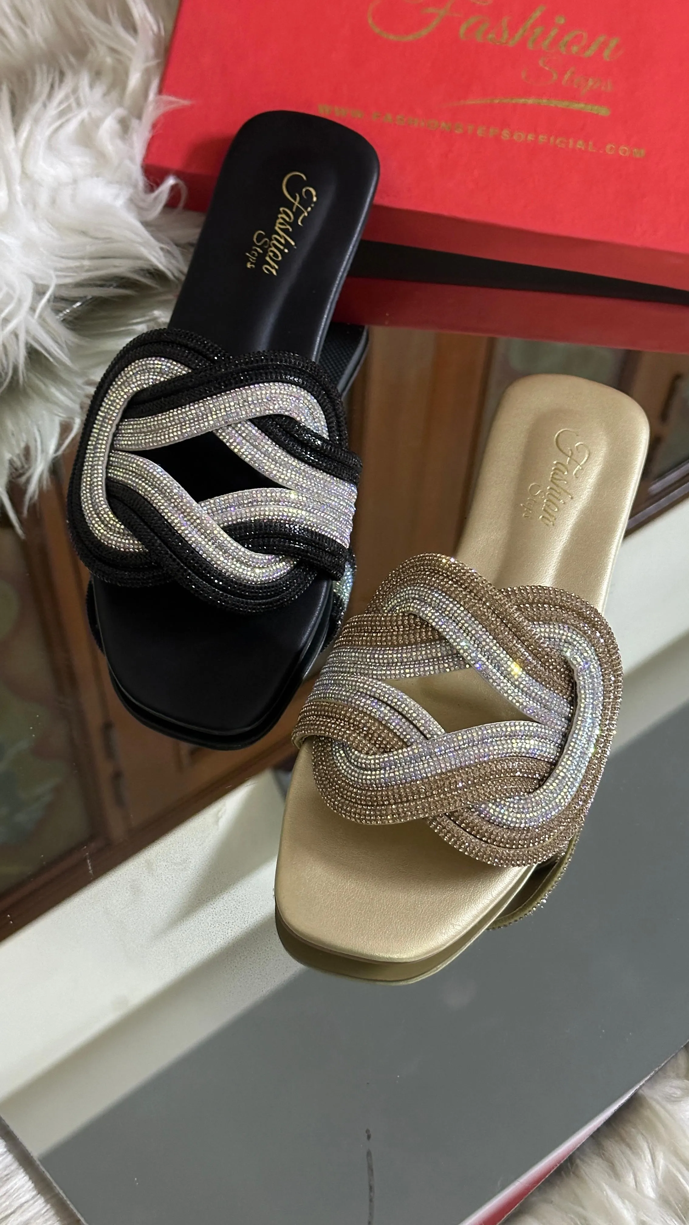 EVA Black Flats
