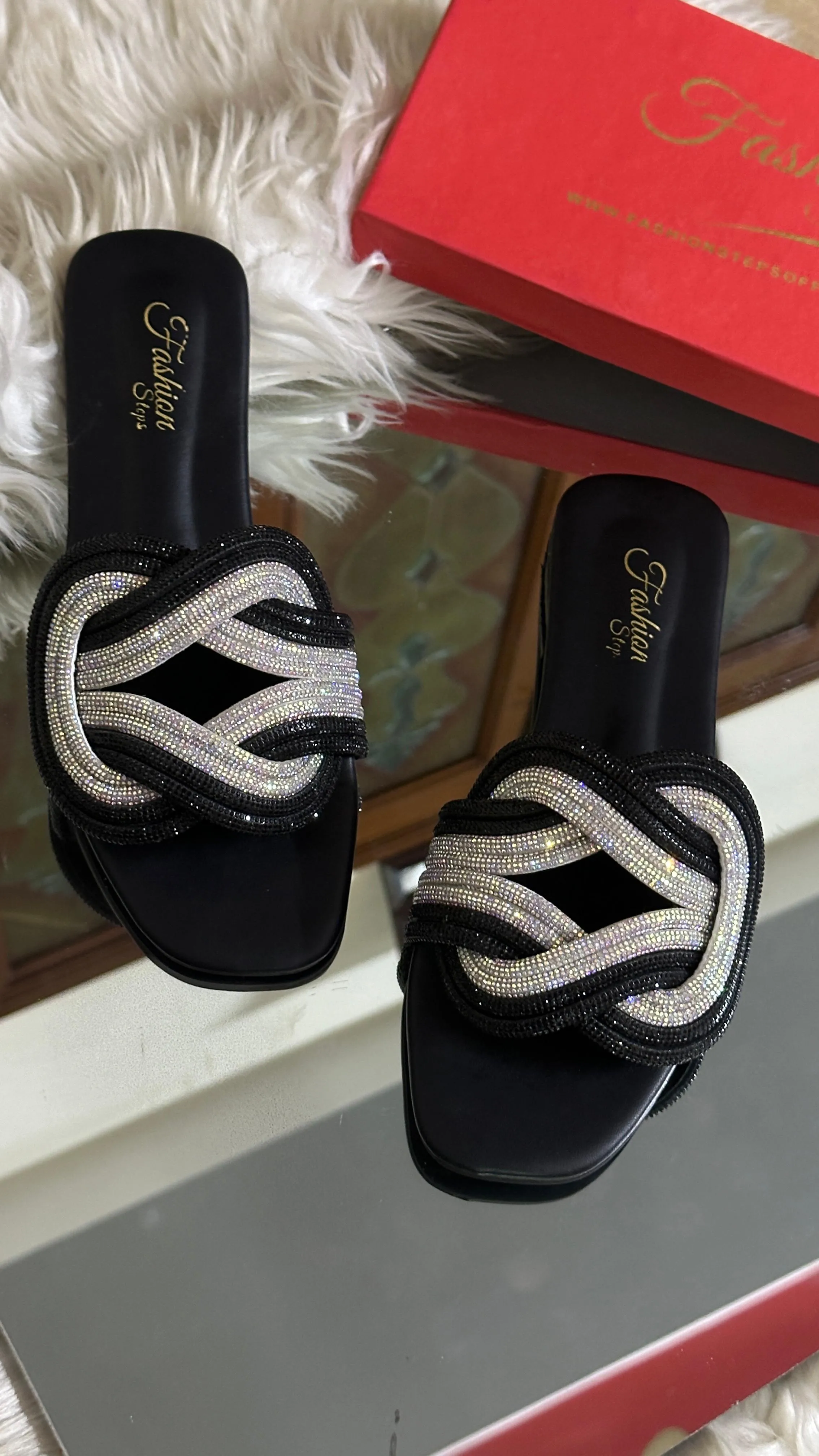 EVA Black Flats