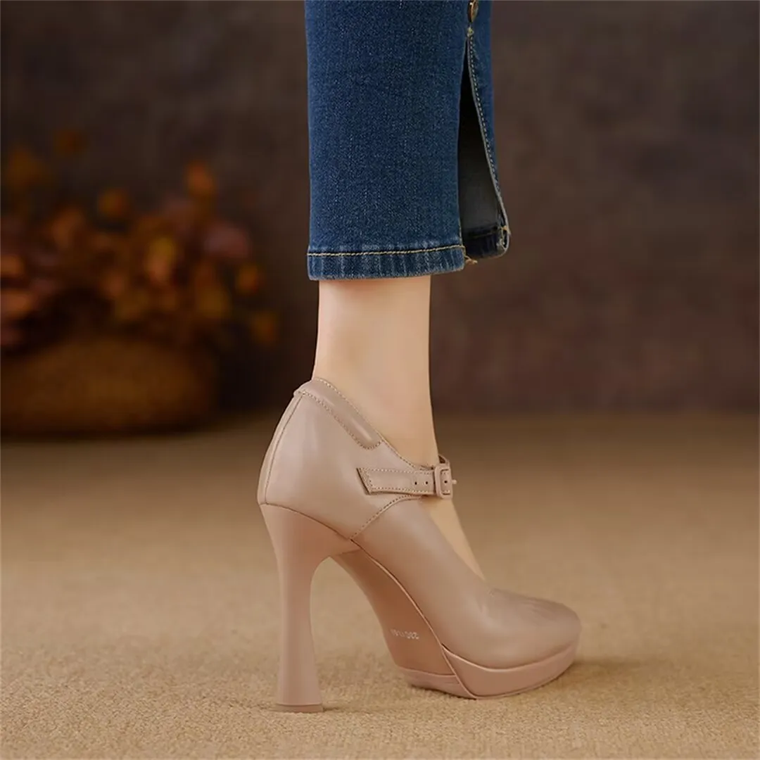 Fieralis Buckled Office Heels
