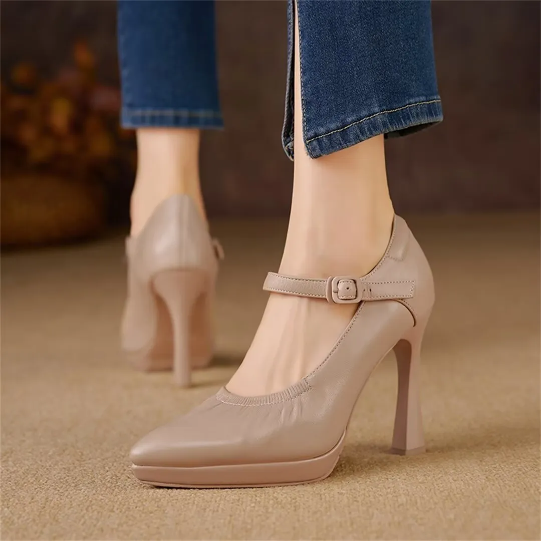 Fieralis Buckled Office Heels