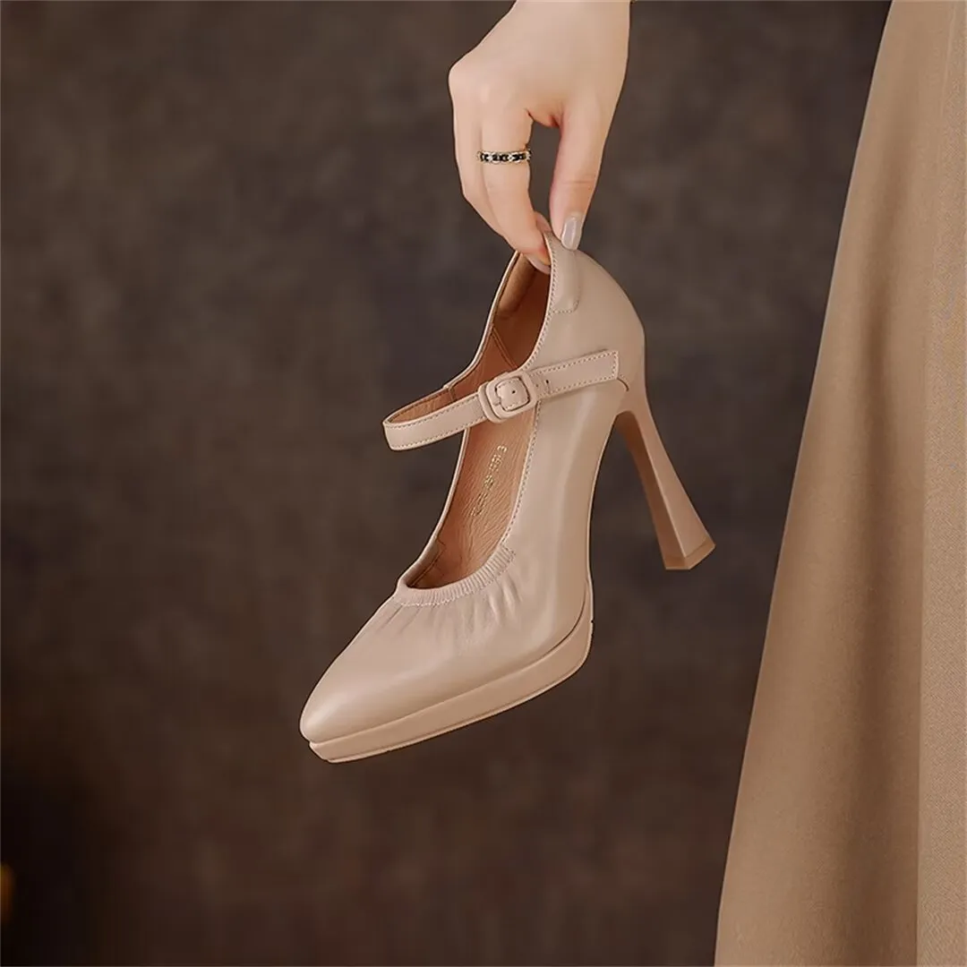 Fieralis Buckled Office Heels