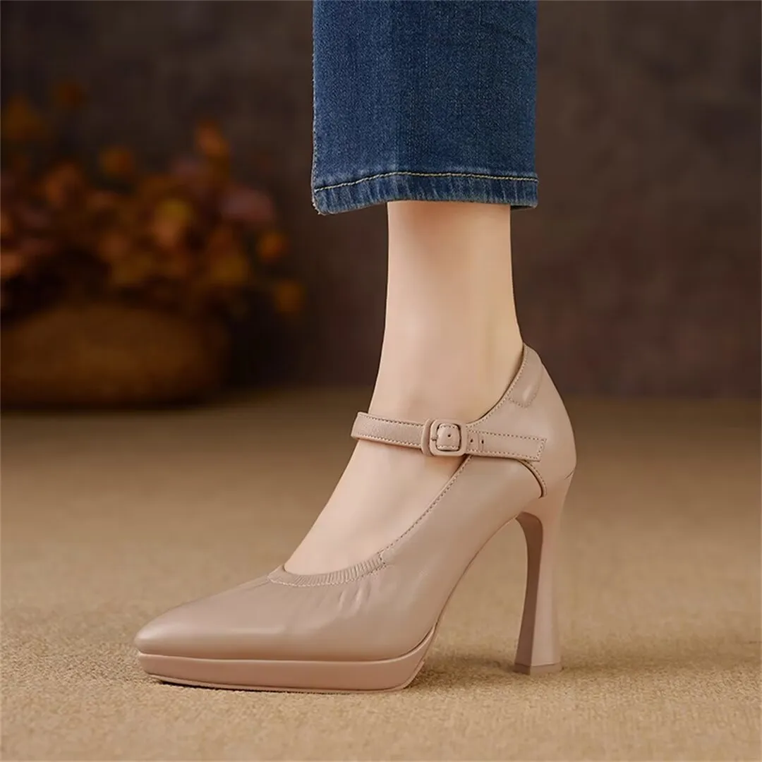 Fieralis Buckled Office Heels