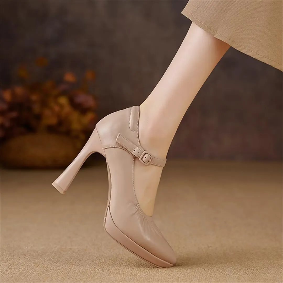 Fieralis Buckled Office Heels