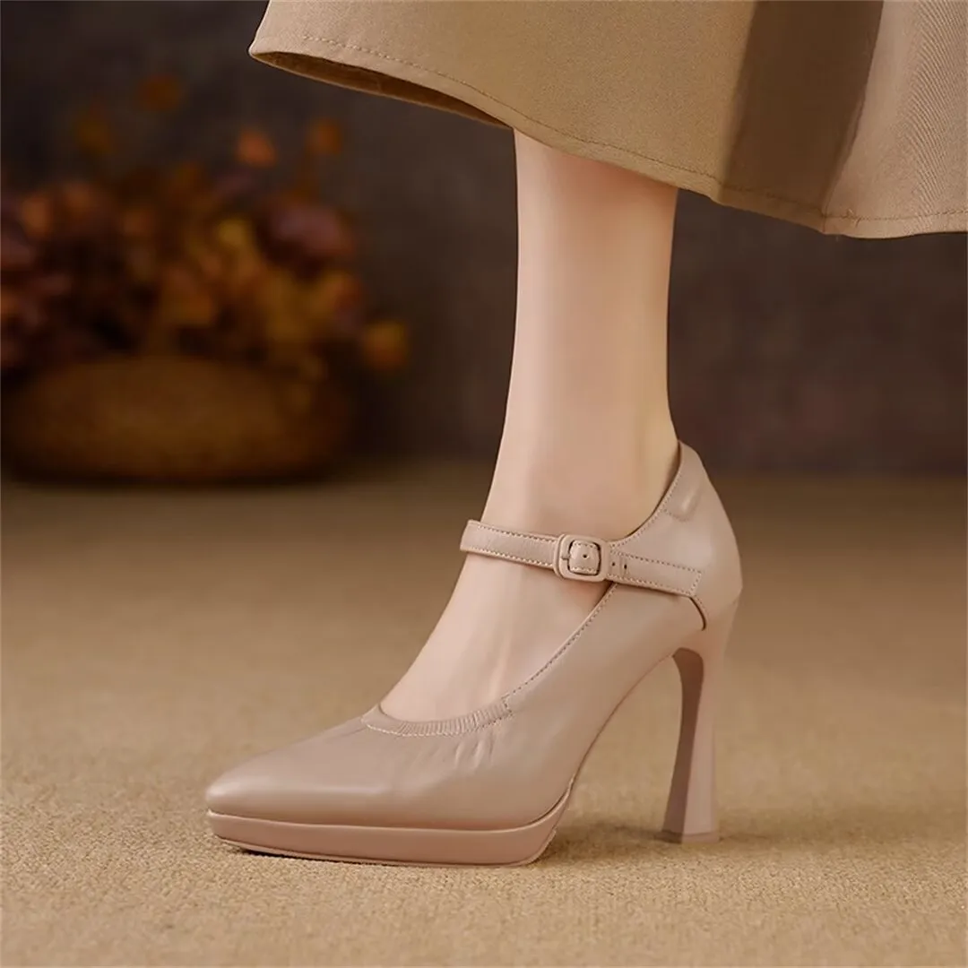 Fieralis Buckled Office Heels