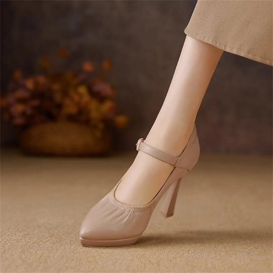 Fieralis Buckled Office Heels