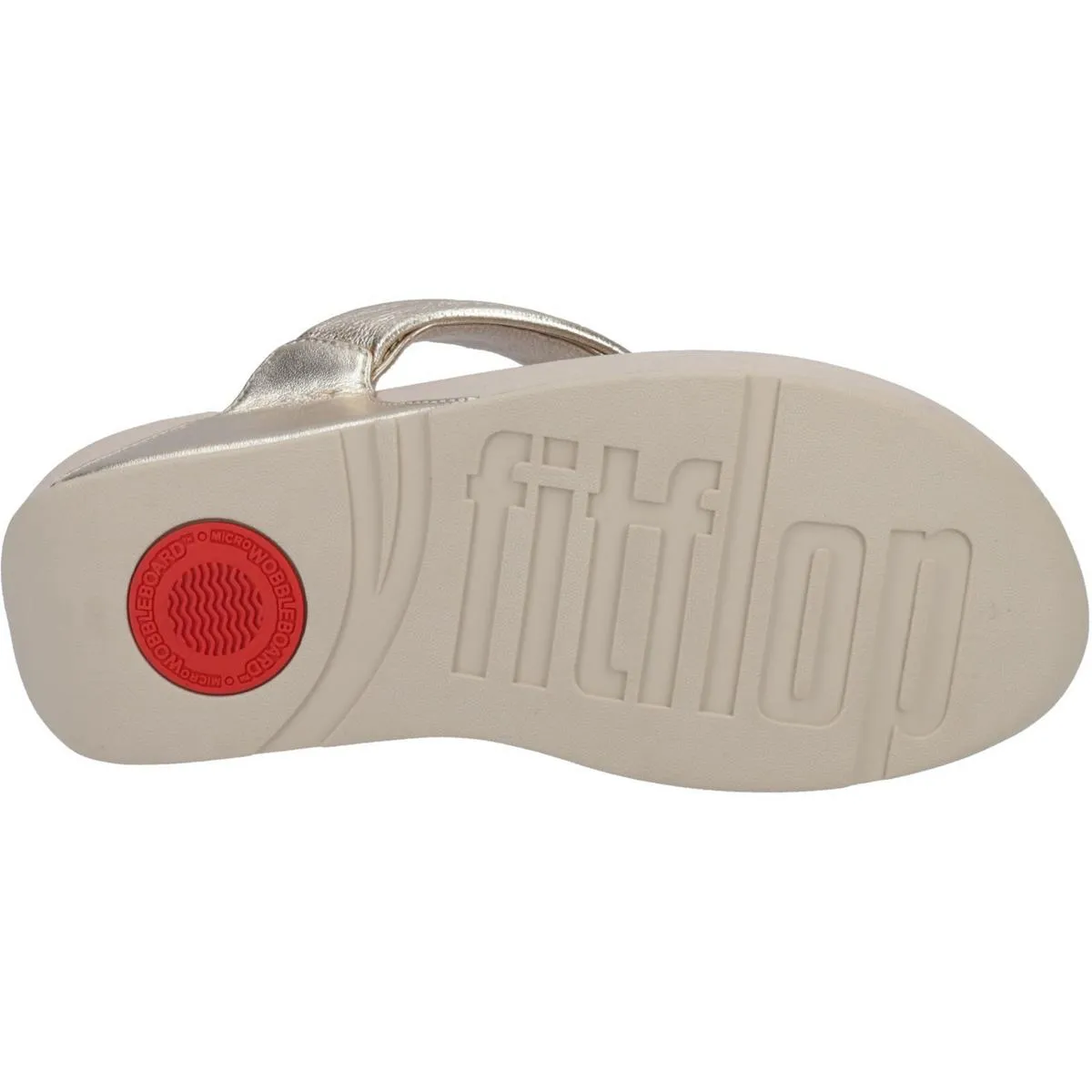 Fitflop Lulu Padded Knot Toe Post Sandals Platino